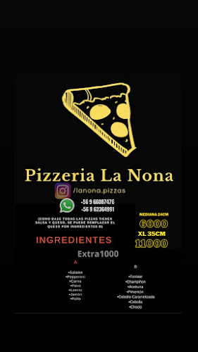 Opinii despre La Nona Pizzas în Puente Alto - Gastronomía y hostelería