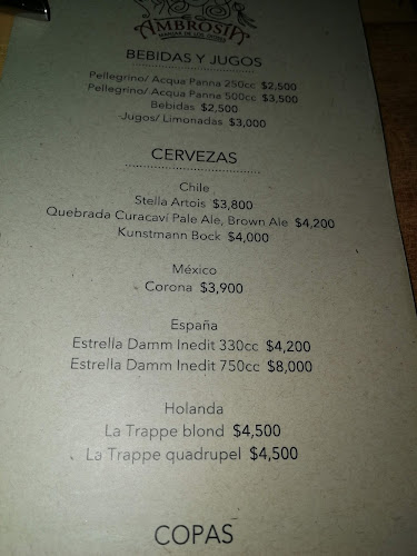 Ambrosia Restaurant - Gastronomía y hostelería