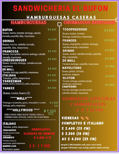 Sandwicheria y Comida casera El Bufon