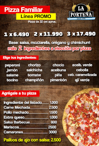Pizzería La Porteña Open Times