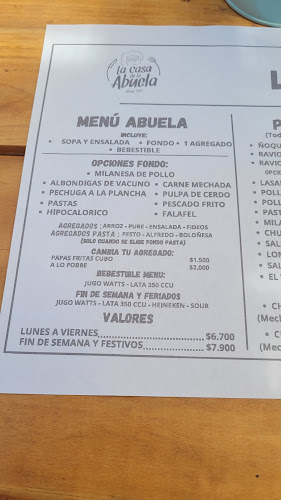 Restaurante La Casa de la Abuela Open Times