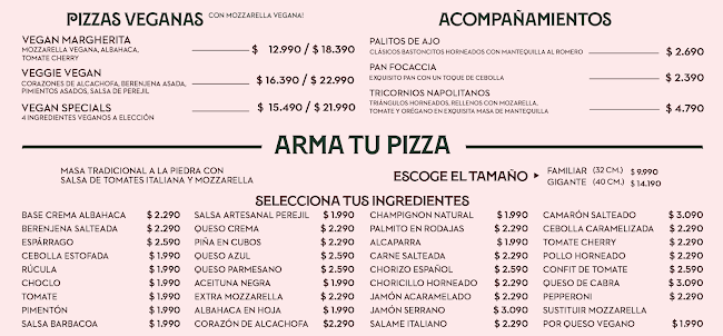 Mascarpone Pizza y Pasta Las Condes - Las Condes