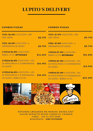 Opinii despre Lupito's Delivery în Temuco - Gastronomía y hostelería