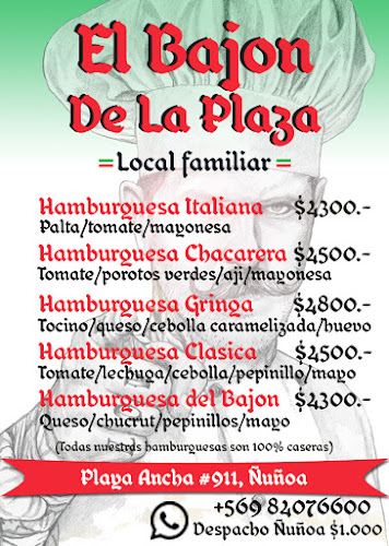 Opinii despre El Bajón de la Plaza în Ñuñoa - Gastronomía y hostelería