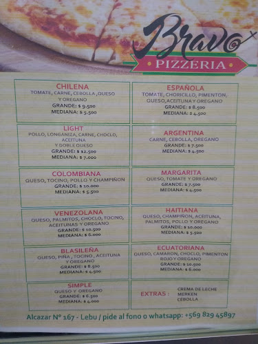 Pizzas Bravo