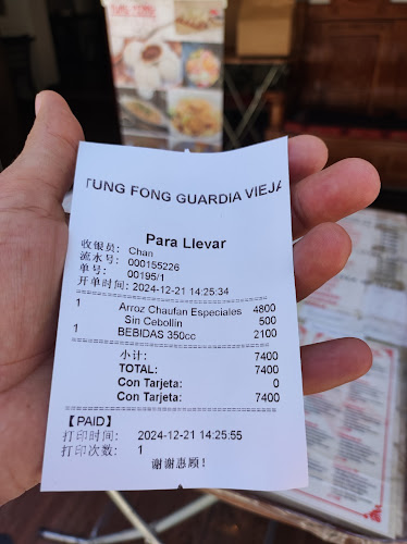 Tung Fong Guardia Vieja Comida China