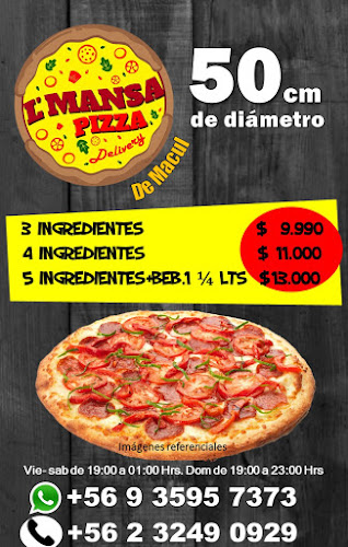 Pizzería L´Mansa Pizza de Macul
