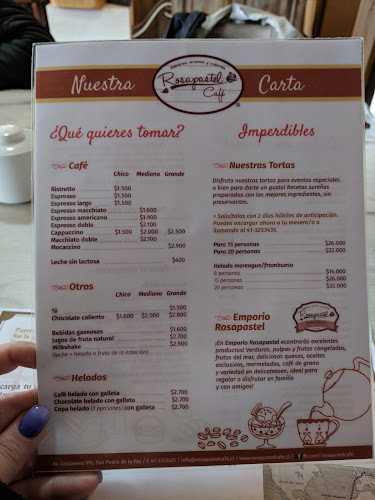 Reviews of Rosapastel Café in Concepción - Gastronomía y hostelería