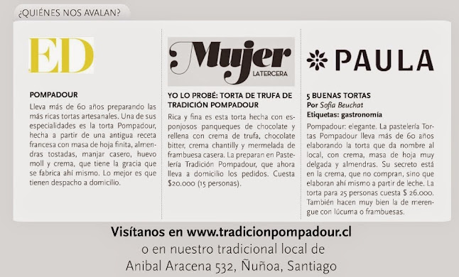 Pastelería Tradición Pompadour Open Times