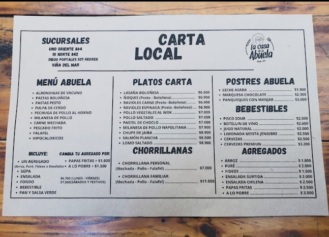 Restaurante La Casa de la Abuela - Valparaíso