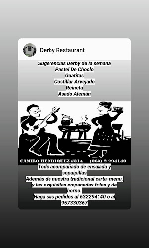 Reviews of Restaurant El Derby in Valdivia - Gastronomía y hostelería