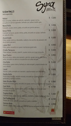 Syra Sushi y Sabores del Perú - San Antonio