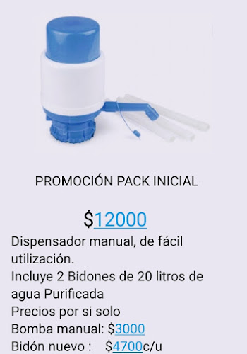 Agua purificada Ríos del Maipo