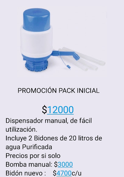 Agua purificada Ríos del Maipo