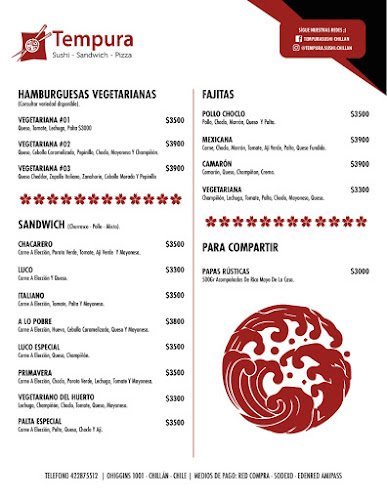 Comentarii opinii despre Tempura Sushi Chillan