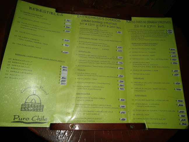 Comentarii opinii despre Restaurante Puro Chile