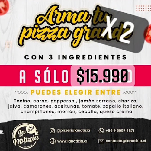 Pizzería La Notizia Phone number