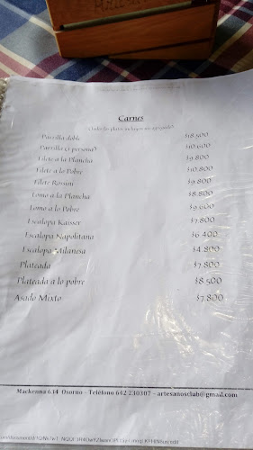 Restaurante Club de Artesanos - Gastronomía y hostelería