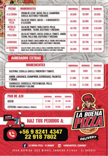 Opinii despre La Buena Pizza în El Bosque - Gastronomía y hostelería