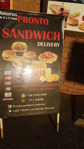 Opinii despre Pronto sandwich delivery în Curicó - Gastronomía y hostelería