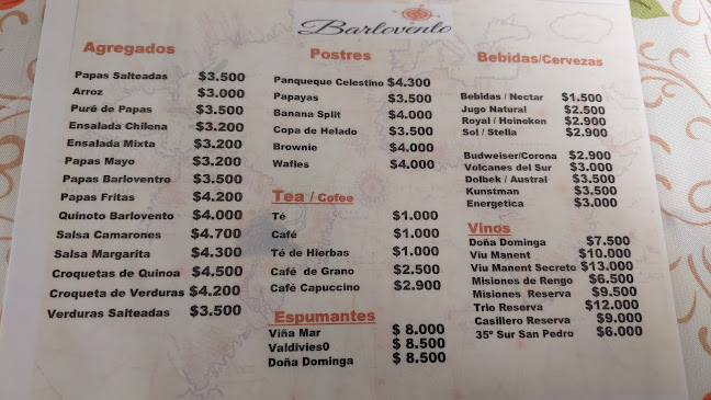 Opinii despre Barlovento în Pichilemu - Gastronomía y hostelería