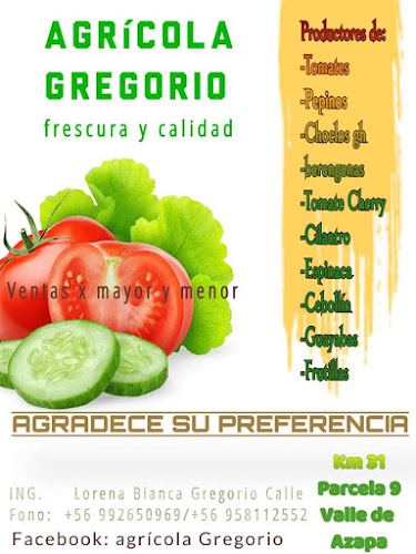 Comentarii opinii despre Agrícola Gregorio