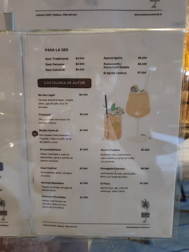 Bar Barra Central Reñaca - Gastronomía y hostelería