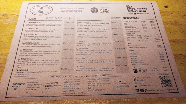 Ciudad de Pie Open Times