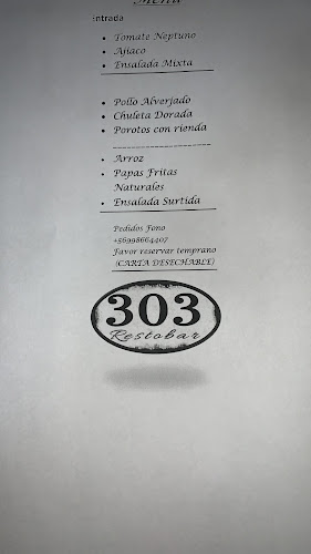 Restobar 303 - Gastronomía y hostelería