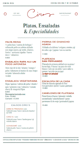 Ciro's Bar Isidora - Las Condes