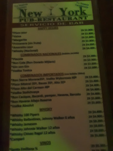 Restaurant Pub New York - Santiago
