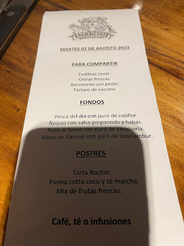 Ambrosia Restaurant - Santiago