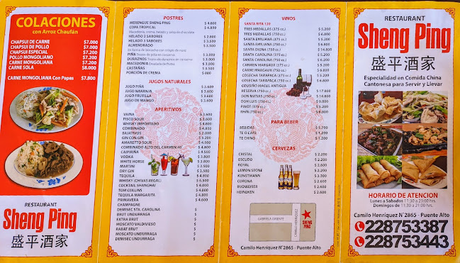 Reviews of Restaurant Sheng Ping Limitada in Puente Alto - Gastronomía y hostelería