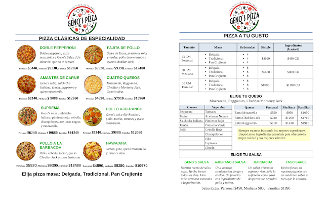 Geno's Pizzeria - Gastronomía y hostelería