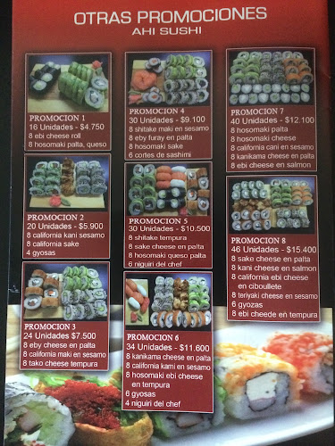 Opinii despre Ahi Sushi Quilicura în Quilicura - Gastronomía y hostelería