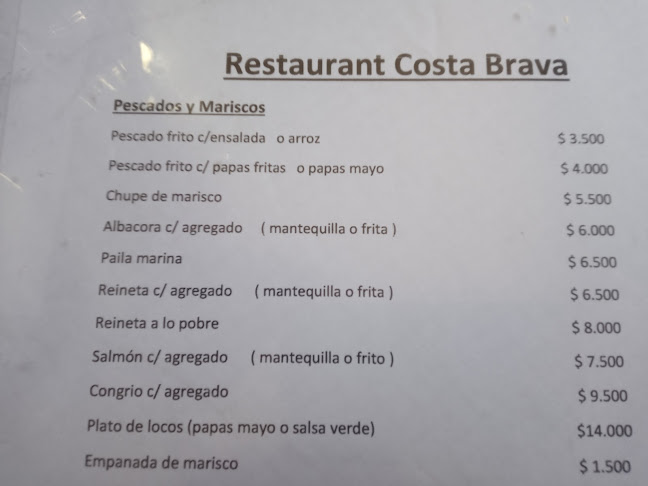 Opinii despre Costa Brava în Melipilla - Gastronomía y hostelería