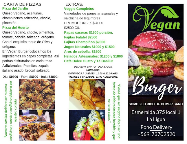 Vegan Burger - Gastronomía y hostelería