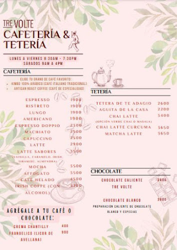 Comments and reviews of Tre Volte Pizzería & Cafetería