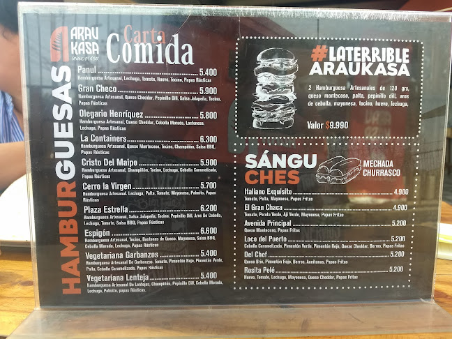 Araukasa Sanguches & Bar - Valparaíso