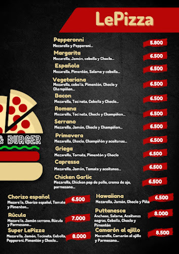 Opinii despre LePizza & Burger în Pudahuel - Gastronomía y hostelería