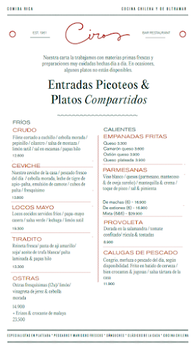 Ciro's Bar Isidora - Gastronomía y hostelería