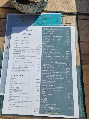 Opinii despre RACHA Restaurante în Pichilemu - Gastronomía y hostelería