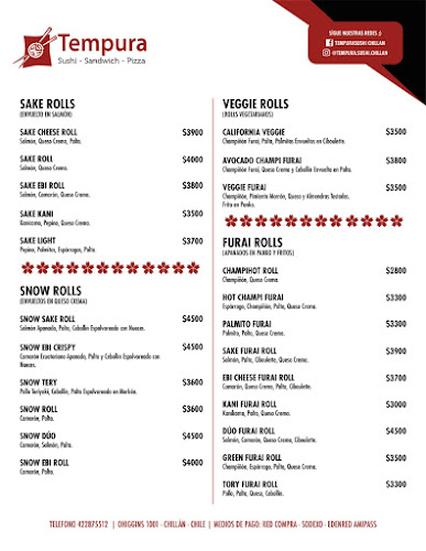 Tempura Sushi Chillan - Chillán