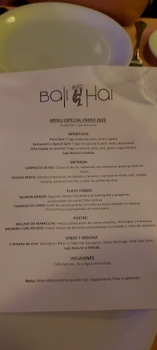 Comentarii opinii despre Bali Hai Chile