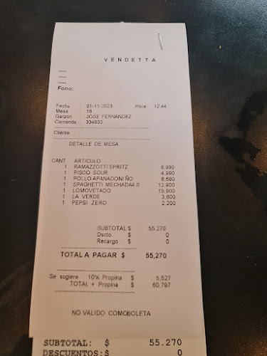 Reviews of Vendetta in La Reina - Gastronomía y hostelería
