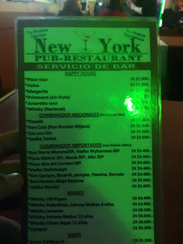 Reviews of Restaurant Pub New York in Santiago - Gastronomía y hostelería